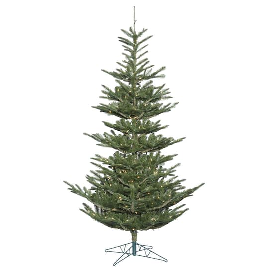 7.5ft. Pre-Lit Alberta Spruce Artificial Christmas Tree, Clear Lights